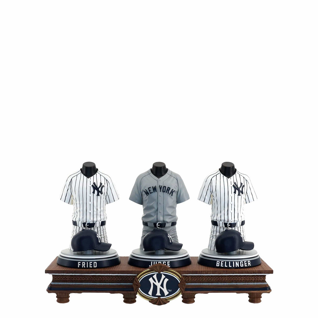 Aaron Judge & Max Fried & Cody Bellinger New York Yankees 2026 Jersey Bust Triple Bobblehead