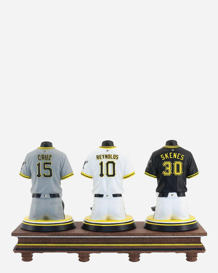 Paul Skenes & Bryan Reynolds & Oneil Cruz Pittsburgh Pirates 2026 Jersey Bust Triple Bobblehead FOCO - FOCO.com