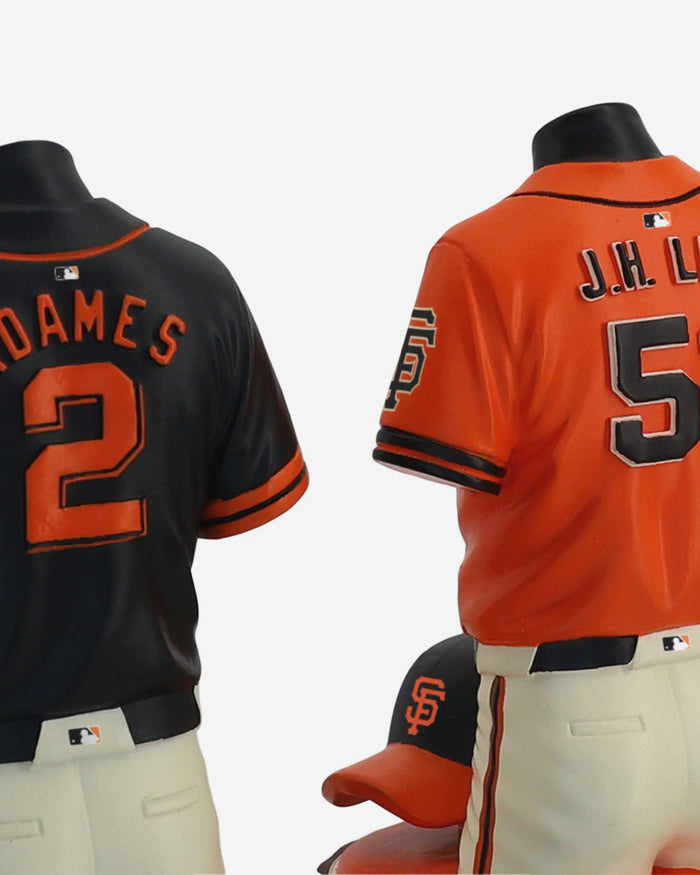 Rafael Devers & Jung Hoo Lee & Willy Adames San Francisco Giants 2026 Jersey Bust Triple Bobblehead FOCO - FOCO.com