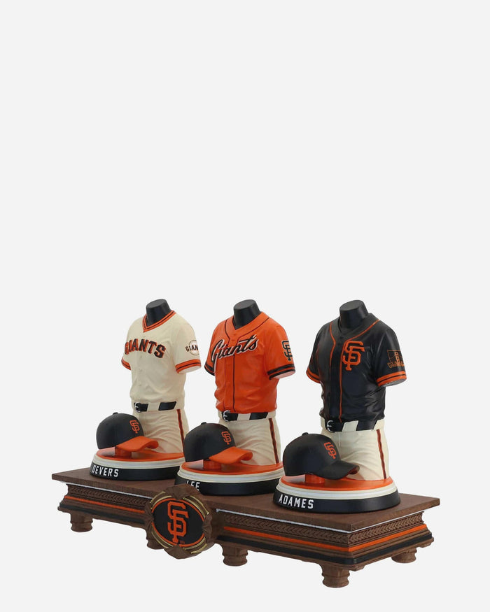Rafael Devers & Jung Hoo Lee & Willy Adames San Francisco Giants 2026 Jersey Bust Triple Bobblehead FOCO - FOCO.com