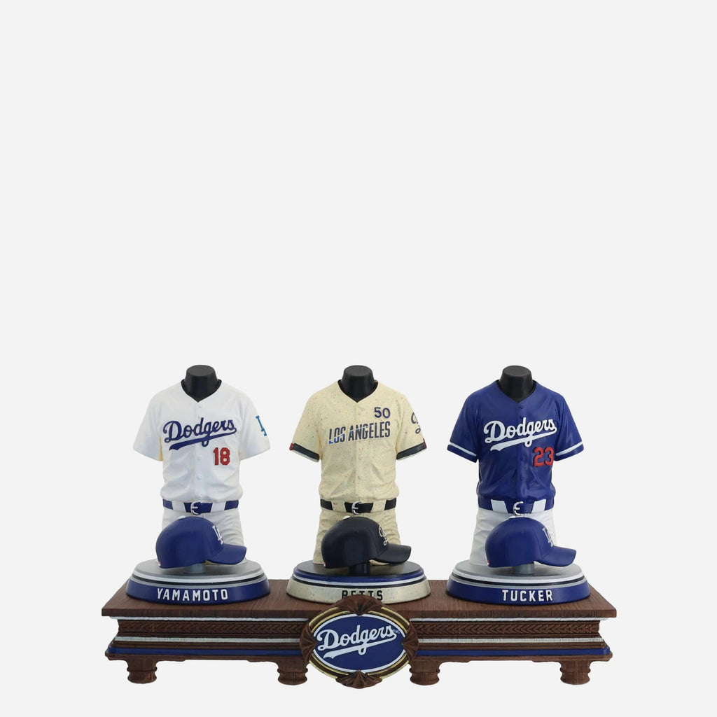 Yoshinobu Yamamato & Mookie Betts & Kyle Tucker Los Angeles Dodgers 2026 Jersey Bust Triple Bobblehead