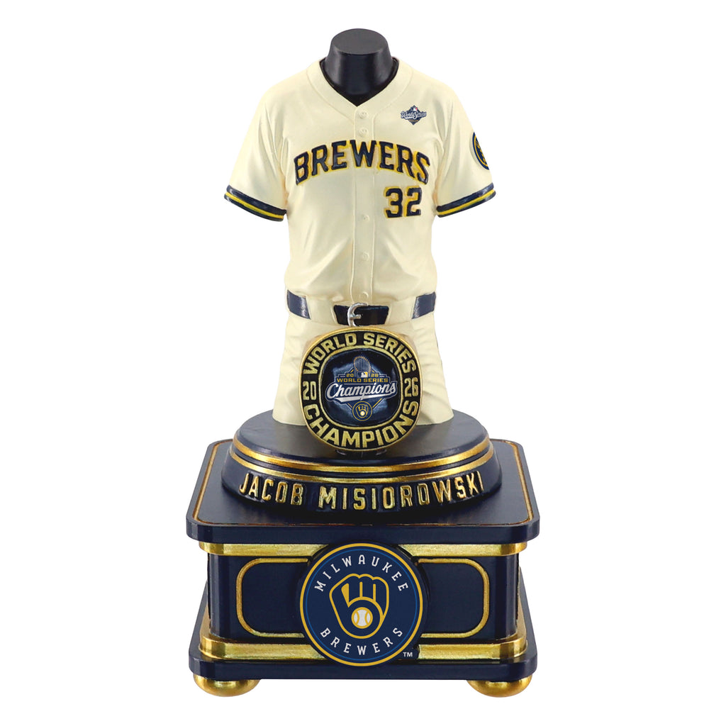 Jacob Misiorowski Milwaukee Brewers 2026 World Series Champions Jersey Bust Bobblehead FOCO - FOCO.com
