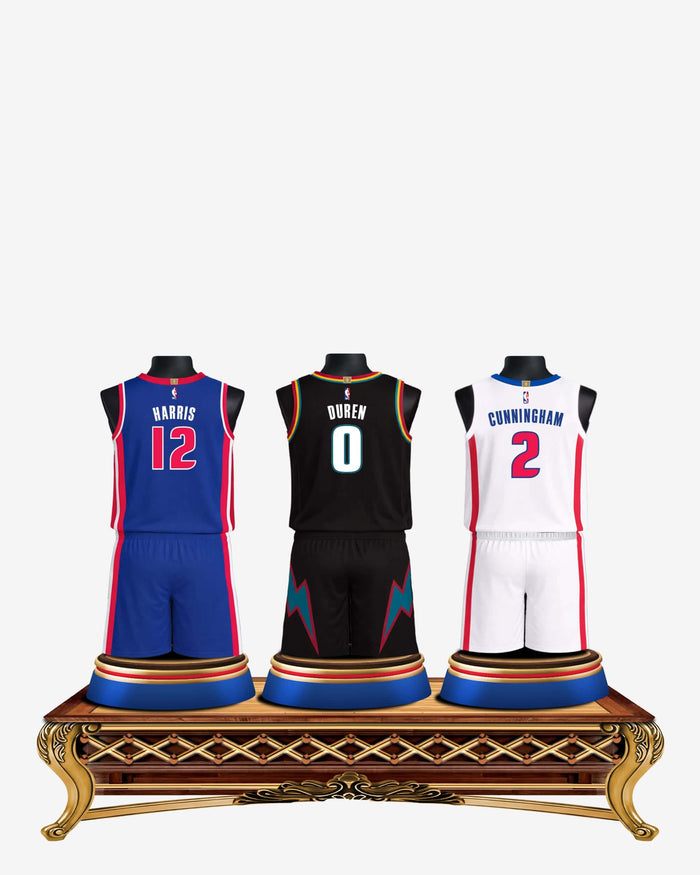 Cade Cunningham & Jalen Duren & Tobias Harris Detroit Pistons Triple Jersey Bust FOCO - FOCO.com