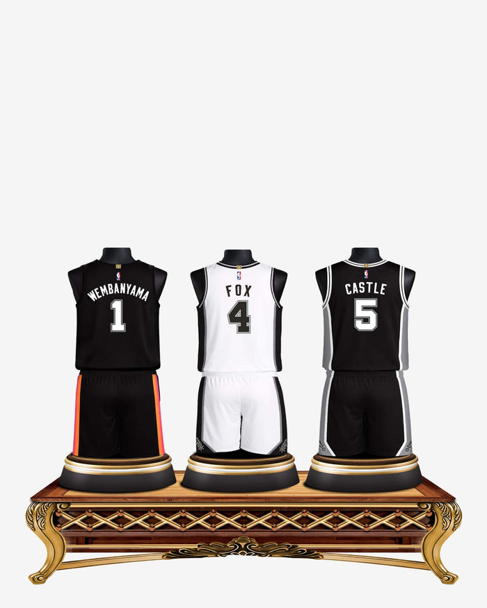 Victor Wembanyama & Stephon Castle & De'Aaron Fox San Antonio Spurs Triple Jersey Bust FOCO - FOCO.com