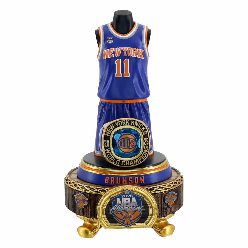 Jalen Brunson New York Knicks 2026 NBA Champions Jersey Bust FOCO - FOCO.com