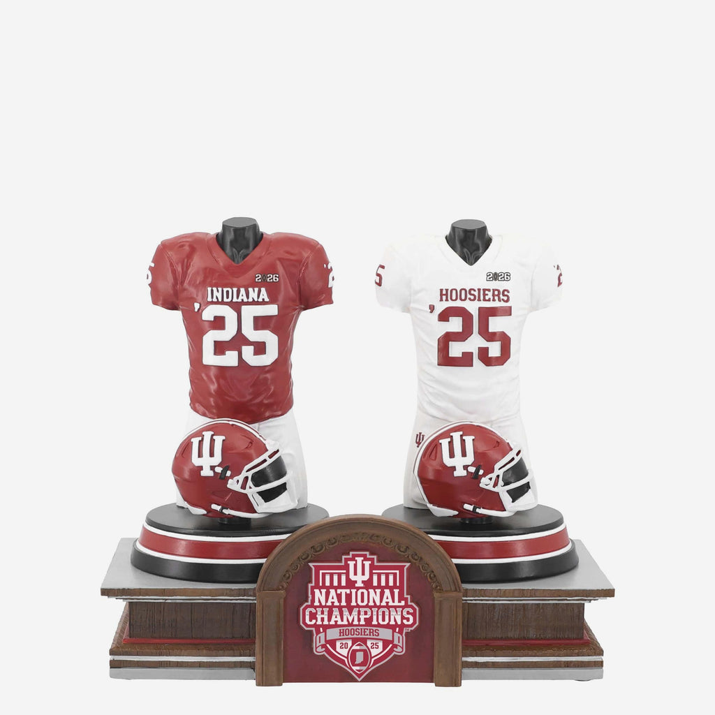Indiana Hoosiers 2025 College Football National Champions Uniform Figurine 2 Pack Boxed Set FOCO - FOCO.com