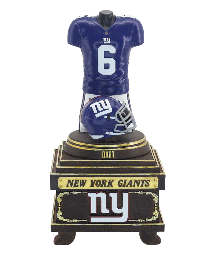 Jaxson Dart New York Giants 2026 Home Jersey Bust FOCO - FOCO.com