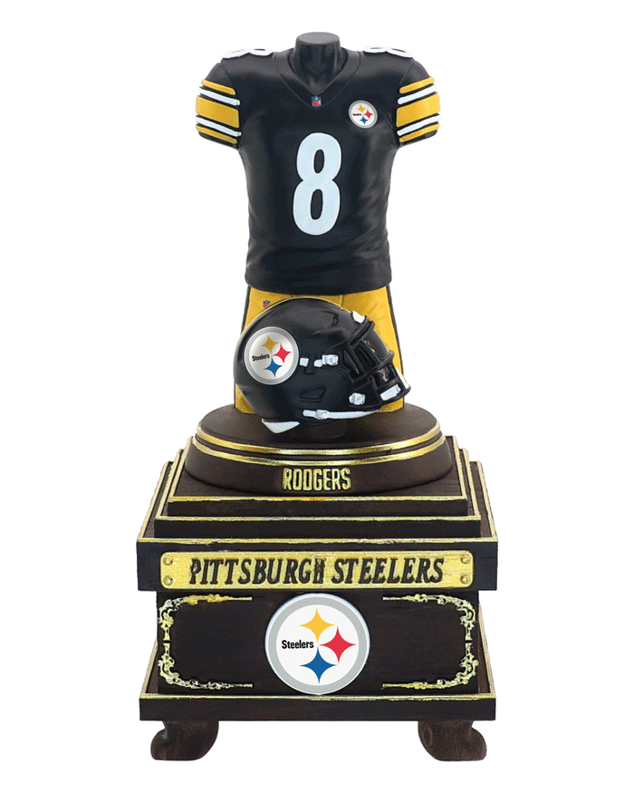 Aaron Rodgers Pittsburgh Steelers 2026 Home Jersey Bust FOCO - FOCO.com