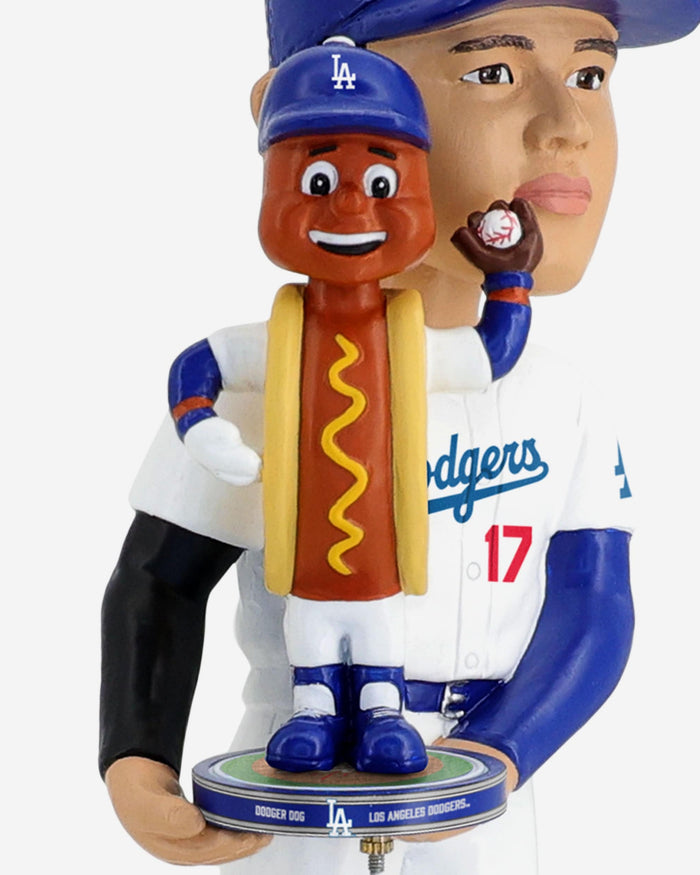 Shohei Ohtani & Dodger Dog Los Angeles Dodgers Bobble Dubblz Friendz Bobblehead FOCO - FOCO.com