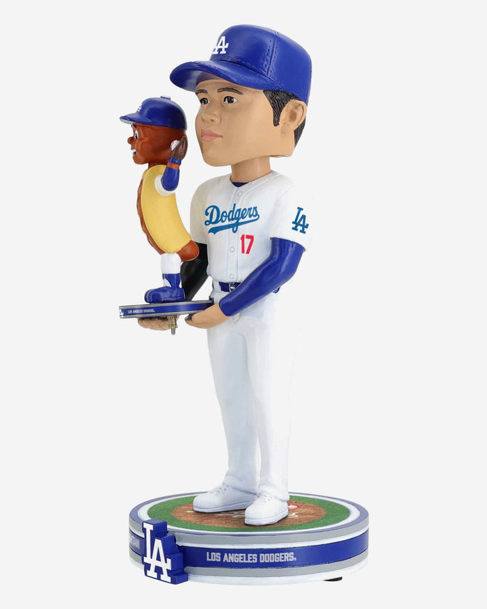 Shohei Ohtani & Dodger Dog Los Angeles Dodgers Bobble Dubblz Friendz Bobblehead FOCO - FOCO.com