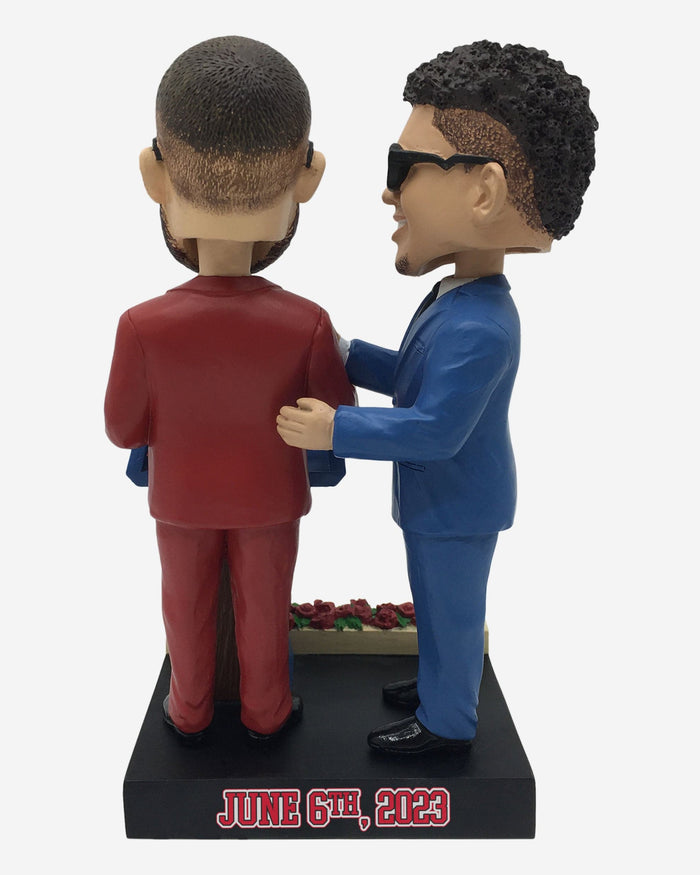 Patrick Mahomes & Travis Kelce Presidential Podium Dual Bobblehead FOCO - FOCO.com