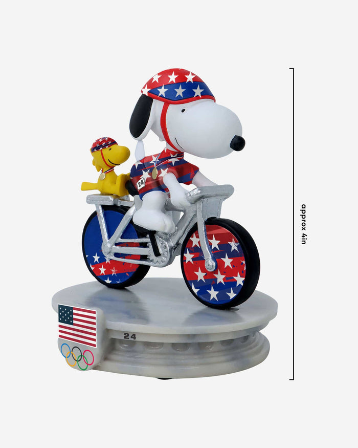 Team USA Snoopy Peanuts Cycling Mini Bobblehead FOCO - FOCO.com