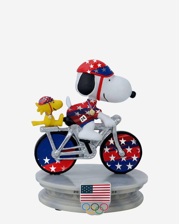 Team USA Snoopy Peanuts Cycling Mini Bobblehead FOCO - FOCO.com