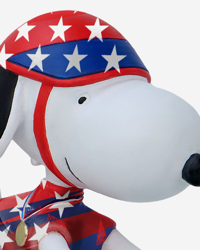 Team USA Snoopy Peanuts Cycling Mini Bobblehead FOCO - FOCO.com