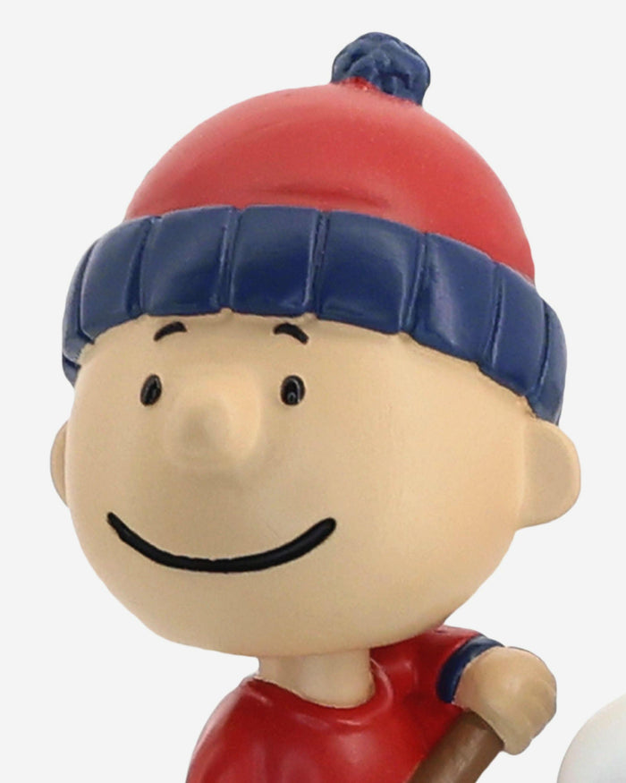Team USA Charlie Brown & Snoopy Peanuts Curling Mini Bobblehead Scene FOCO - FOCO.com