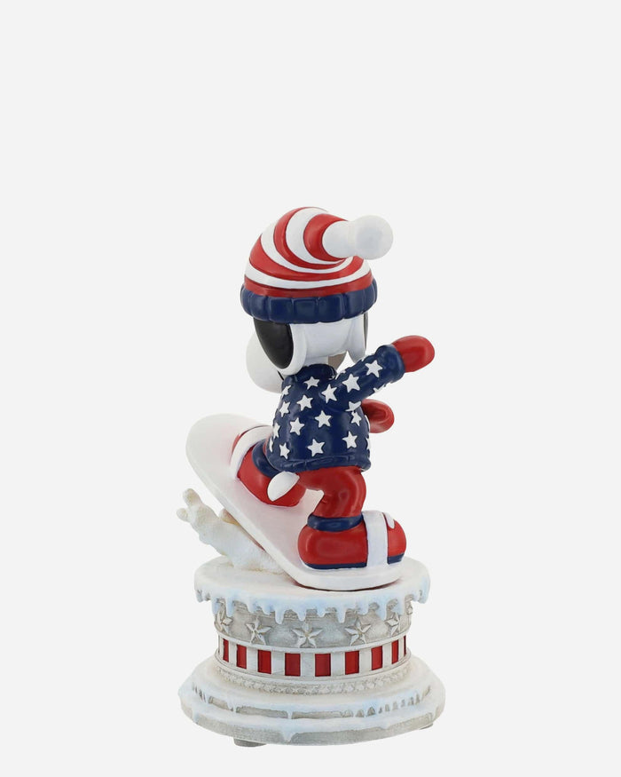 Team USA Snoopy Peanuts Snowboarding Mini Bobblehead FOCO - FOCO.com