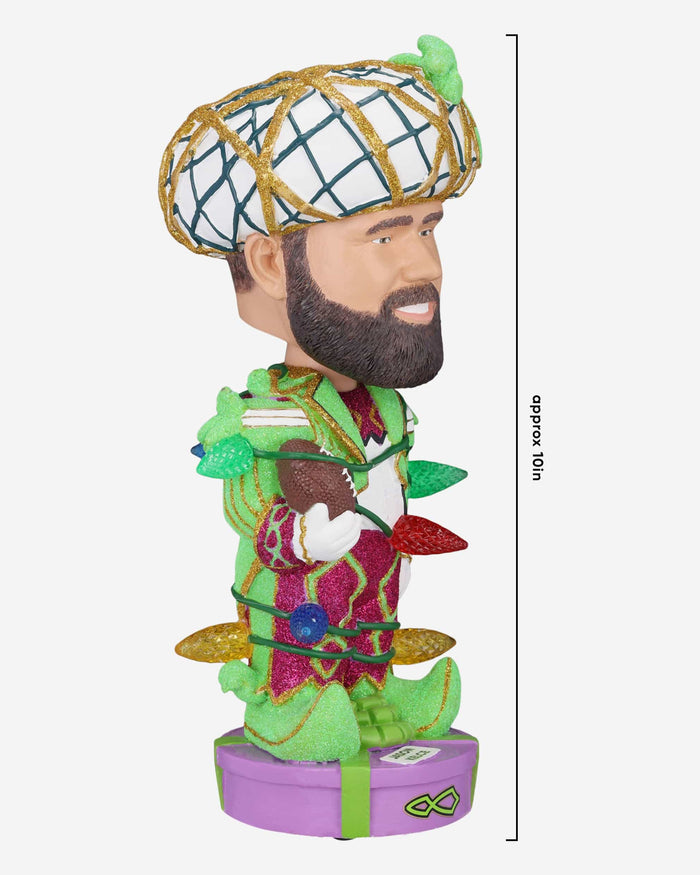 Jason Kelce Mummer Suit Holiday Lights Bobblehead FOCO - FOCO.com