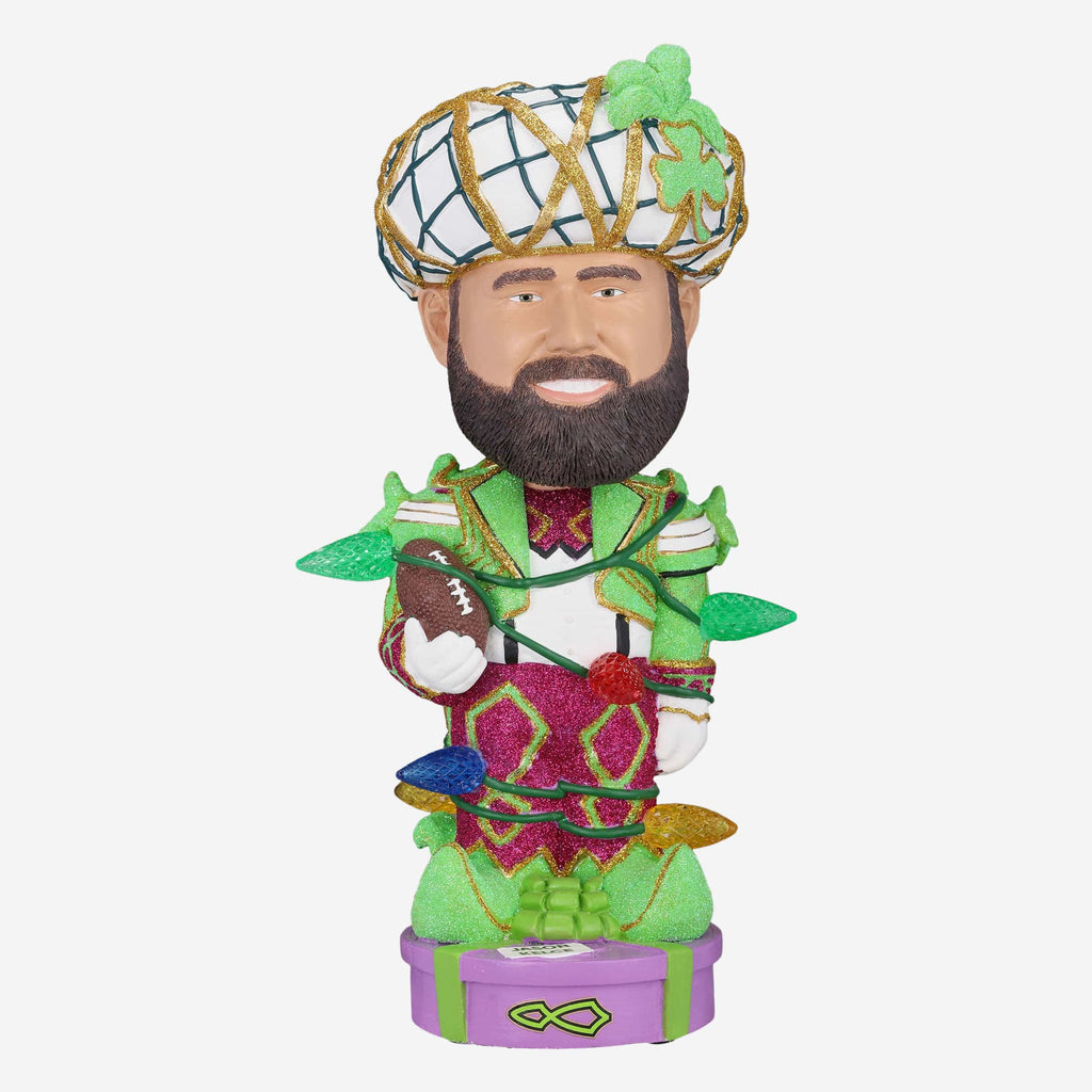 Jason Kelce Mummer Suit Holiday Lights Bobblehead FOCO - FOCO.com