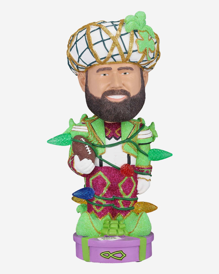 Jason Kelce Mummer Suit Holiday Lights Bobblehead FOCO - FOCO.com