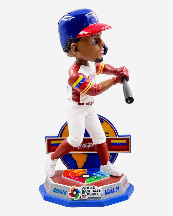 Ronald Acuna Jr Venezuela 2023 World Baseball Classic Alternate Uniform Bobblehead FOCO - FOCO.com