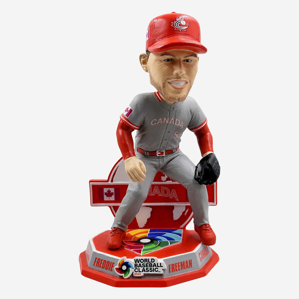 Freddie Freeman Canada 2023 World Baseball Classic Away Uniform Bobblehead FOCO - FOCO.com