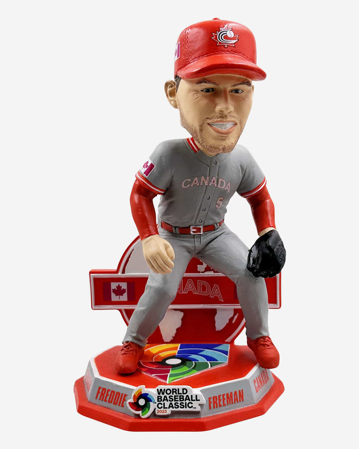 Freddie Freeman Canada 2023 World Baseball Classic Away Uniform Bobblehead FOCO - FOCO.com