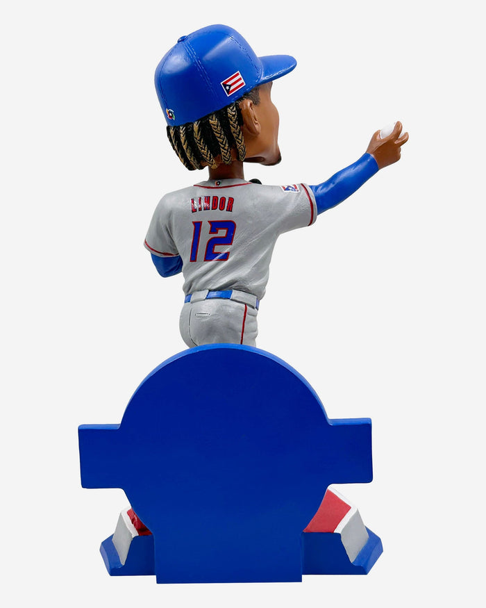 Francisco Lindor Puerto Rico 2023 World Baseball Classic Away Uniform Bobblehead FOCO - FOCO.com
