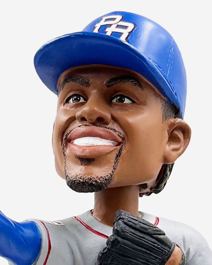 Francisco Lindor Puerto Rico 2023 World Baseball Classic Away Uniform Bobblehead FOCO - FOCO.com