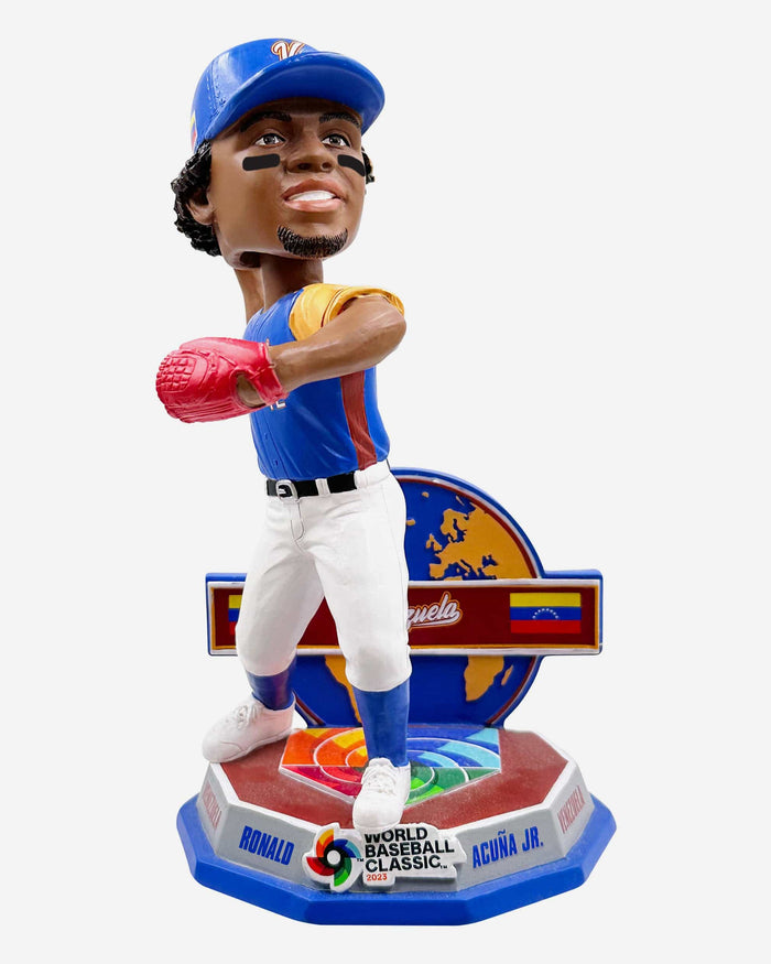 Ronald Acuna Jr Venezuela 2023 World Baseball Classic Away Uniform Bobblehead FOCO - FOCO.com