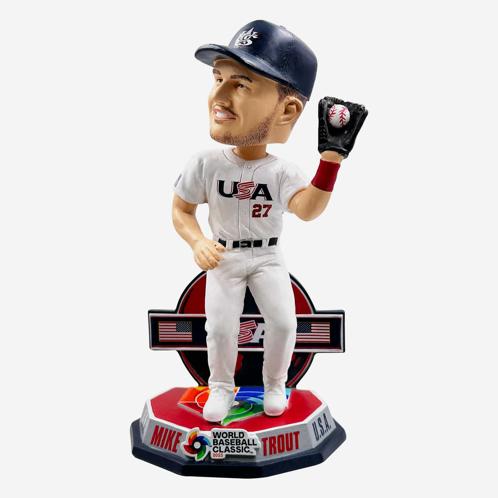 Mike Trout USA 2023 World Baseball Classic Fielding Bobblehead FOCO - FOCO.com