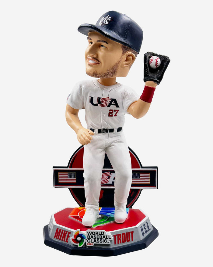 Mike Trout USA 2023 World Baseball Classic Fielding Bobblehead FOCO - FOCO.com