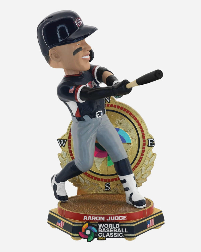 Aaron Judge USA 2026 World Baseball Classic Away Uniform Bobblehead FOCO - FOCO.com