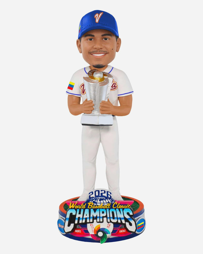 Andres Gimenez Venezuela 2026 World Baseball Classic Champions Bobblehead FOCO - FOCO.com