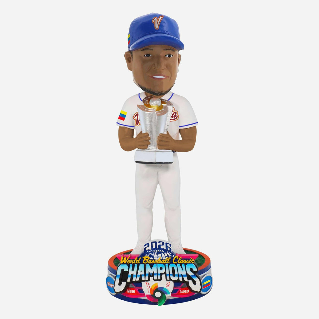 Miguel Cabrera Venezuela 2026 World Baseball Classic Champions Bobblehead FOCO - FOCO.com