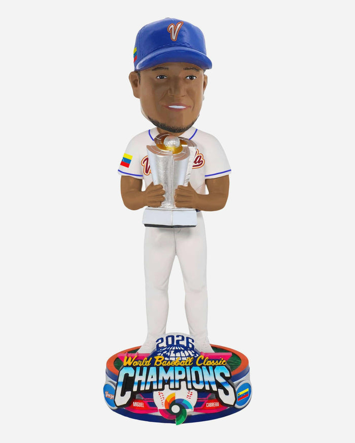 Miguel Cabrera Venezuela 2026 World Baseball Classic Champions Bobblehead FOCO - FOCO.com