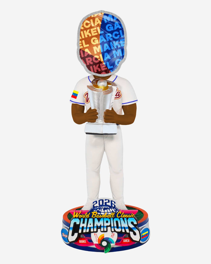Maikel Garcia Venezuela 2026 World Baseball Classic Champions Bobblehead FOCO - FOCO.com
