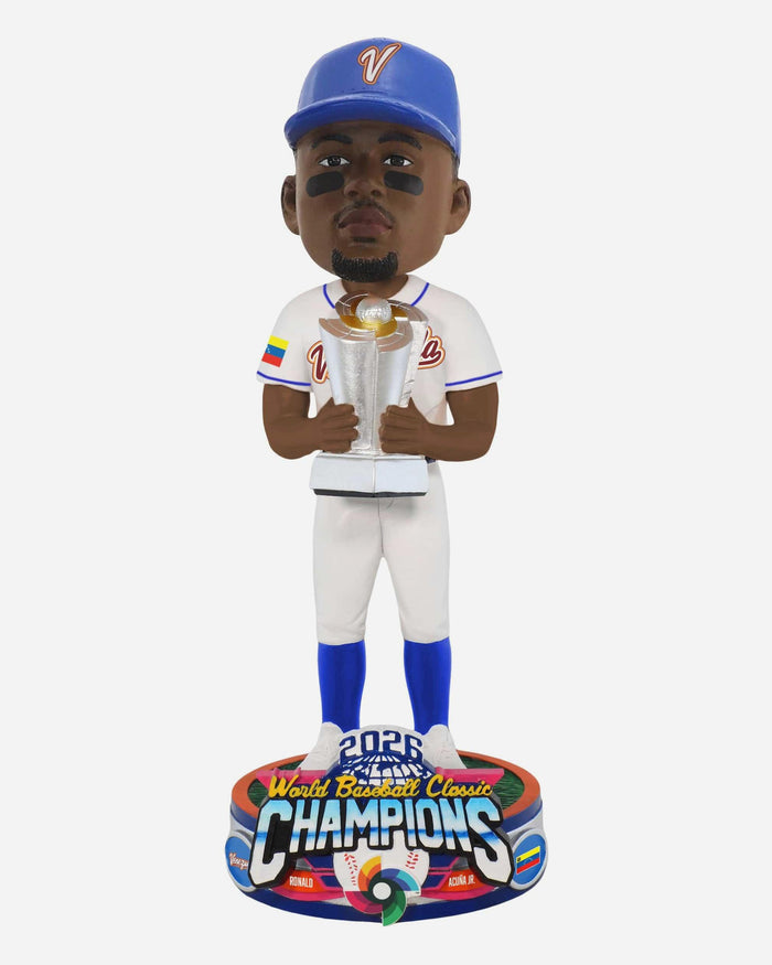 Ronald Acuna Jr Venezuela 2026 World Baseball Classic Champions Bobblehead FOCO - FOCO.com