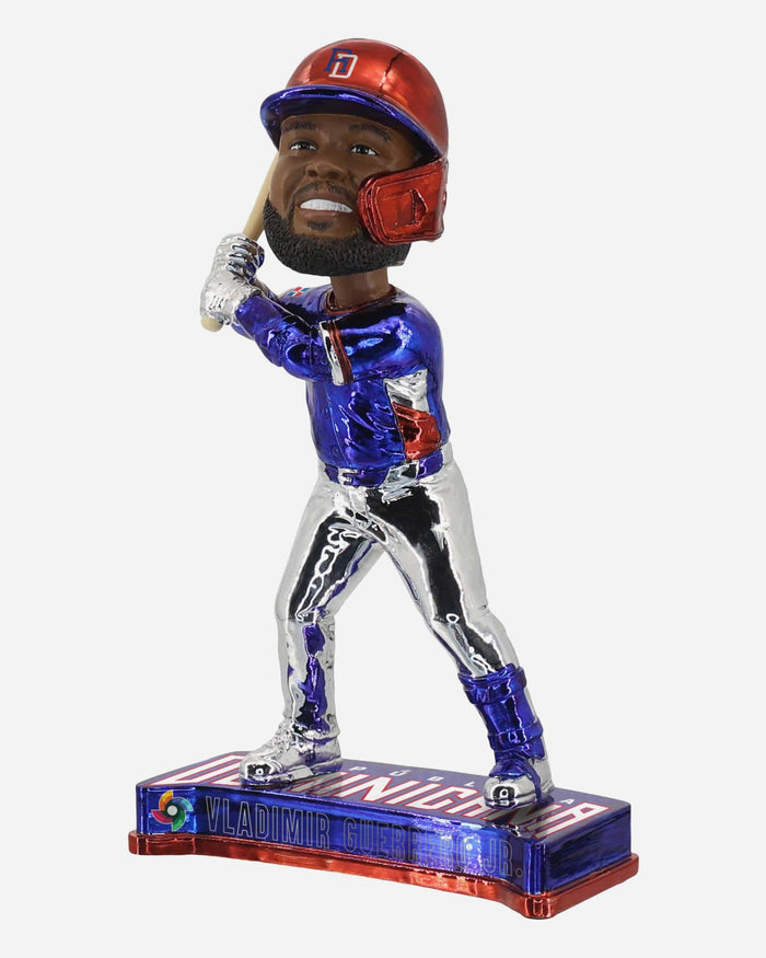 Vladimir Guerrero Jr Dominican Republic 2026 World Baseball Classic Electroplated Edition Bobblehead FOCO - FOCO.com