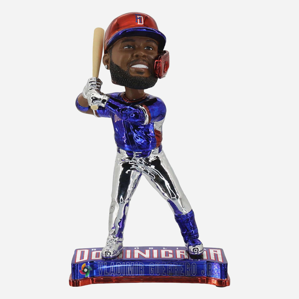Vladimir Guerrero Jr Dominican Republic 2026 World Baseball Classic Electroplated Edition Bobblehead FOCO - FOCO.com