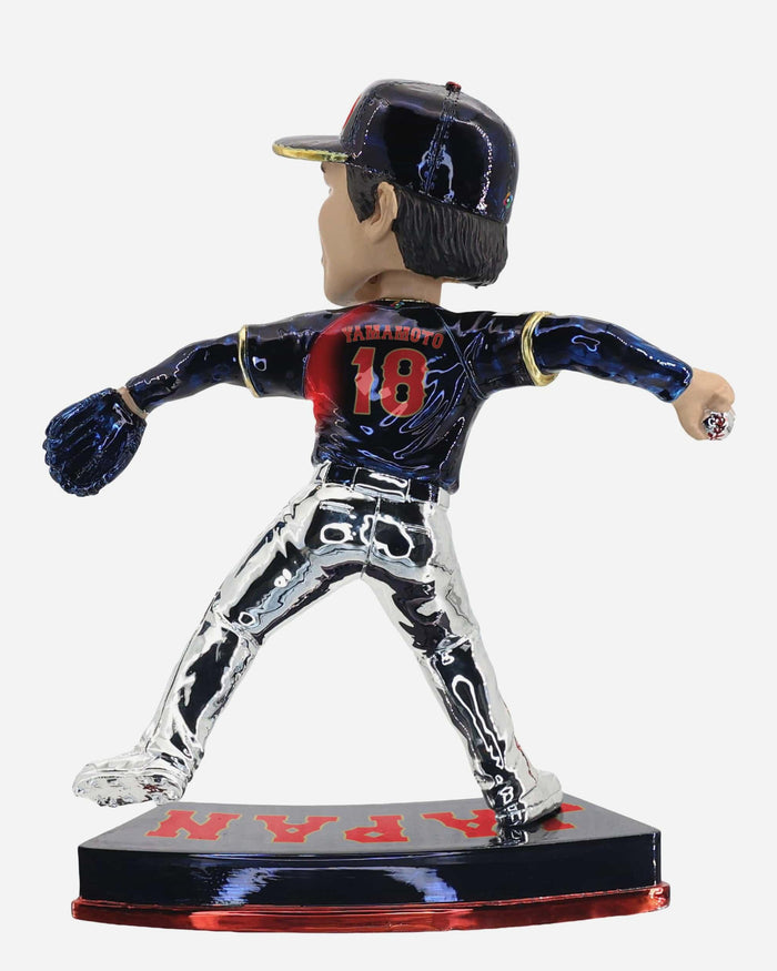 Yoshinobu Yamamoto Japan 2026 World Baseball Classic Electroplated Edition Bobblehead FOCO - FOCO.com