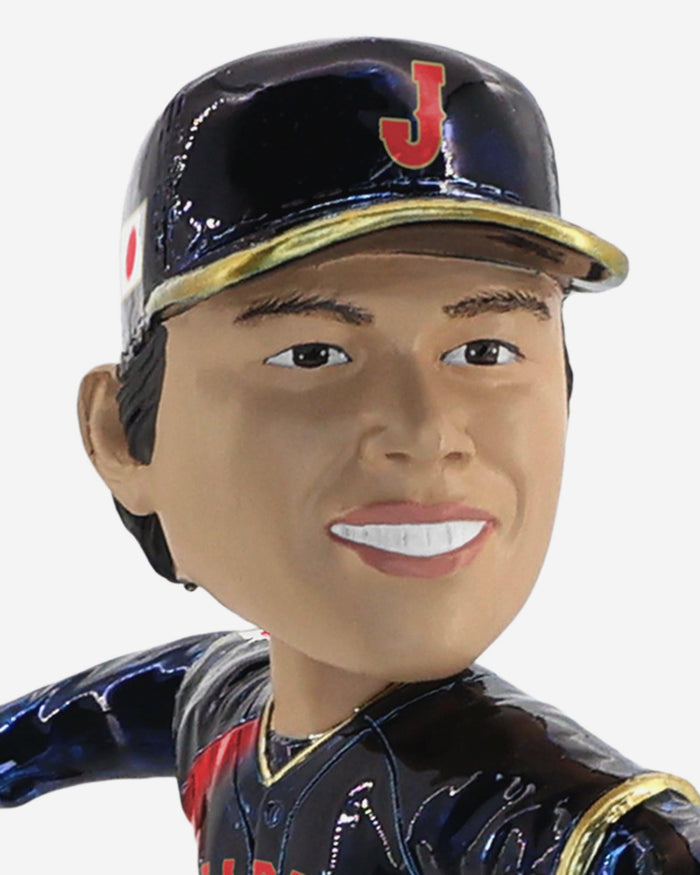 Yoshinobu Yamamoto Japan 2026 World Baseball Classic Electroplated Edition Bobblehead FOCO - FOCO.com