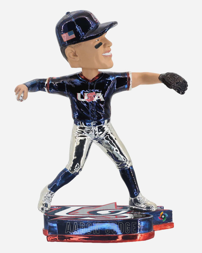 Aaron Judge USA 2026 World Baseball Classic Electroplated Edition Bobblehead FOCO - FOCO.com