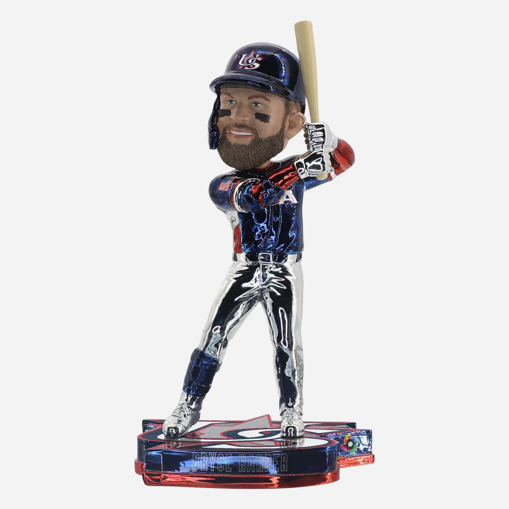 Bryce Harper USA 2026 World Baseball Classic Electroplated Edition Bobblehead FOCO - FOCO.com