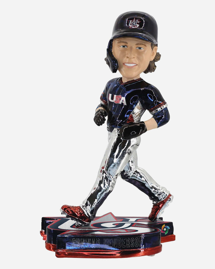 Gunnar Henderson USA 2026 World Baseball Classic Electroplated Edition Bobblehead FOCO - FOCO.com
