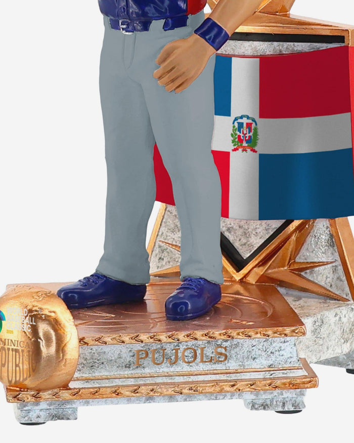 Albert Pujols Dominican Republic 2026 World Baseball Classic Flag Bobblehead FOCO - FOCO.com