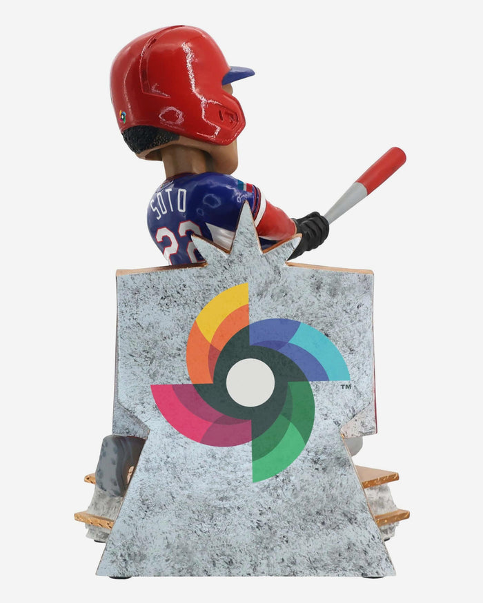 Juan Soto Dominican Republic 2026 World Baseball Classic Flag Bobblehead FOCO - FOCO.com