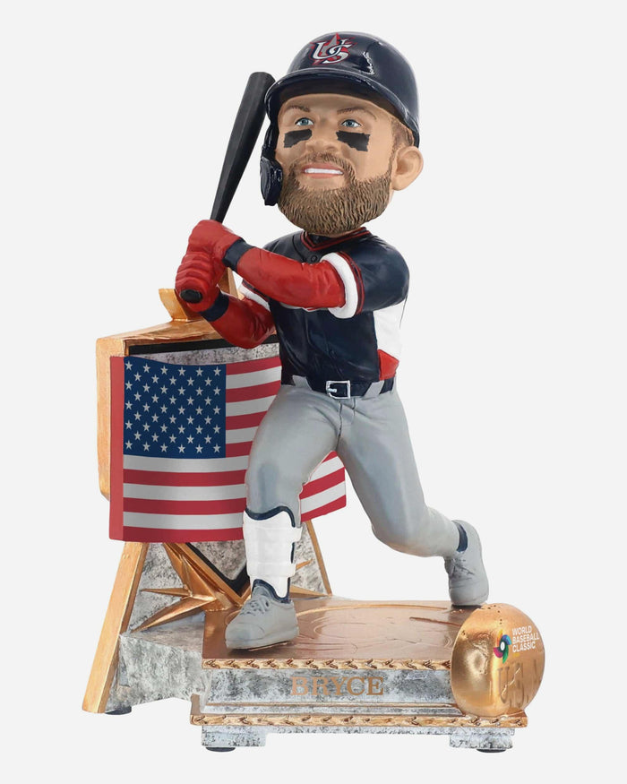 Bryce Harper USA 2026 World Baseball Classic Flag Bobblehead FOCO - FOCO.com