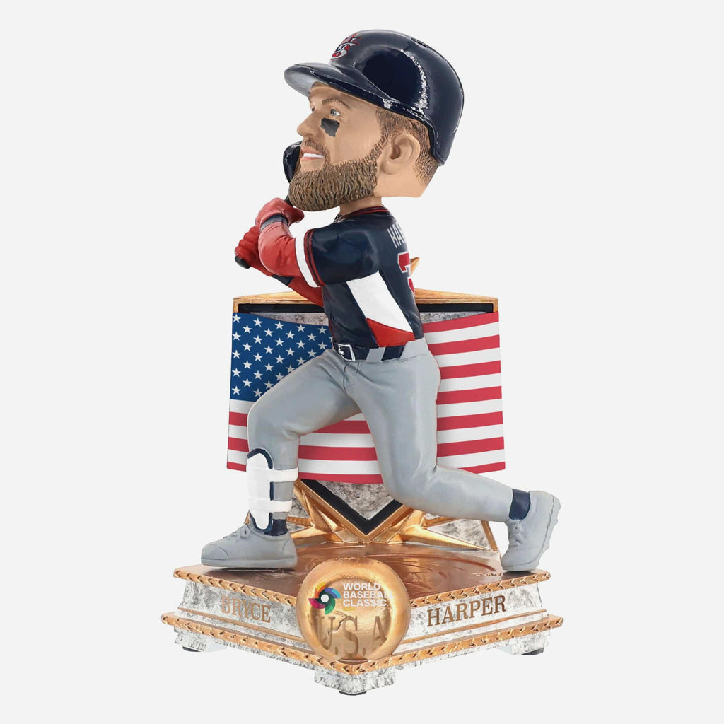 Bryce Harper USA 2026 World Baseball Classic Flag Bobblehead FOCO - FOCO.com