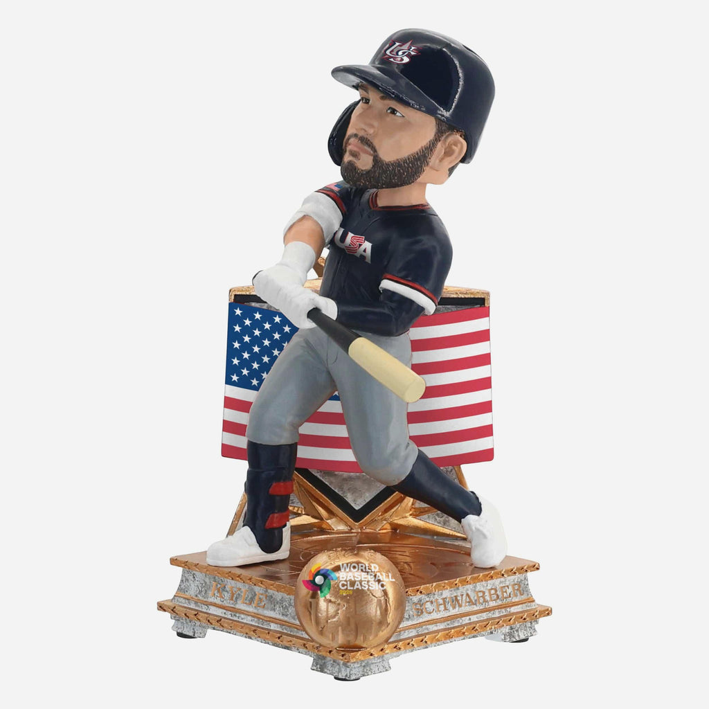 Kyle Schwarber USA 2026 World Baseball Classic Flag Bobblehead FOCO - FOCO.com
