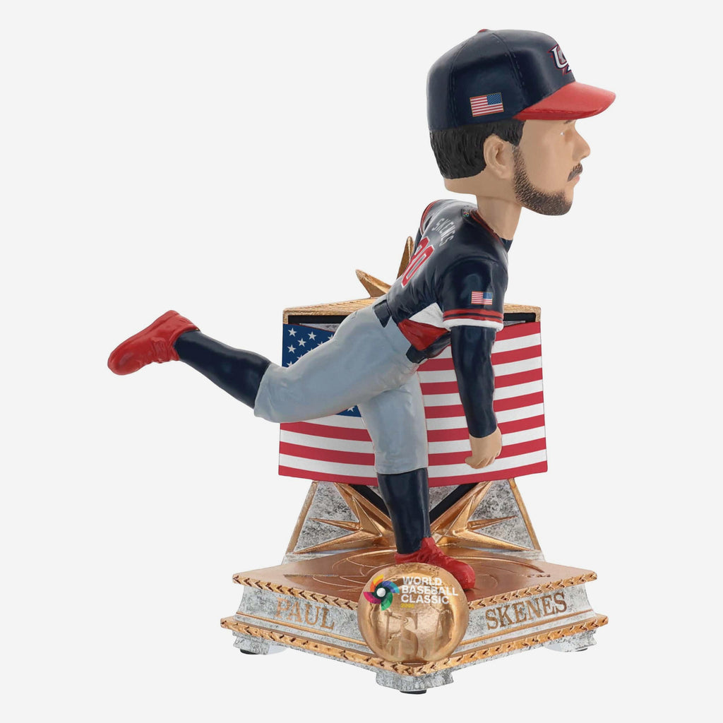 Paul Skenes USA 2026 World Baseball Classic Flag Bobblehead FOCO - FOCO.com
